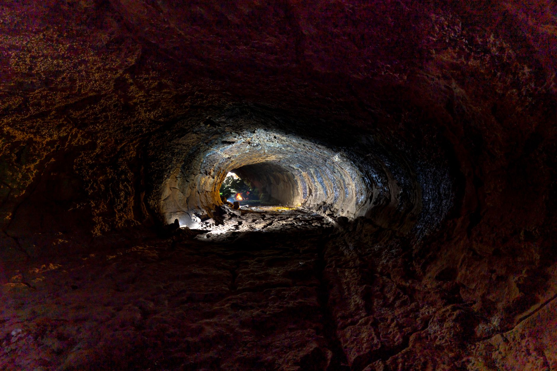 Cave tubing in the jungle