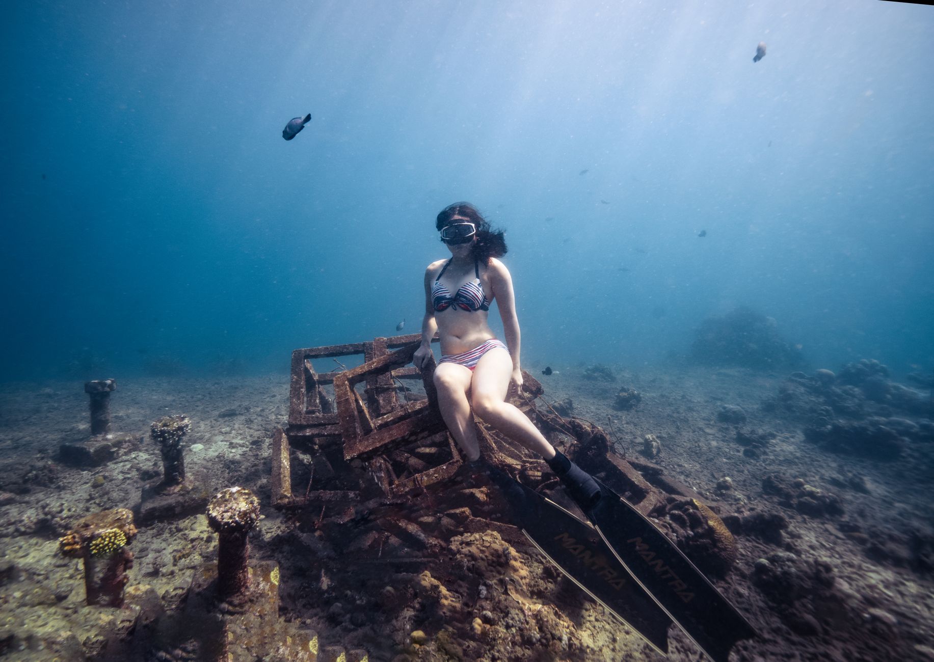 Snorkeling the Antilla shipwreck