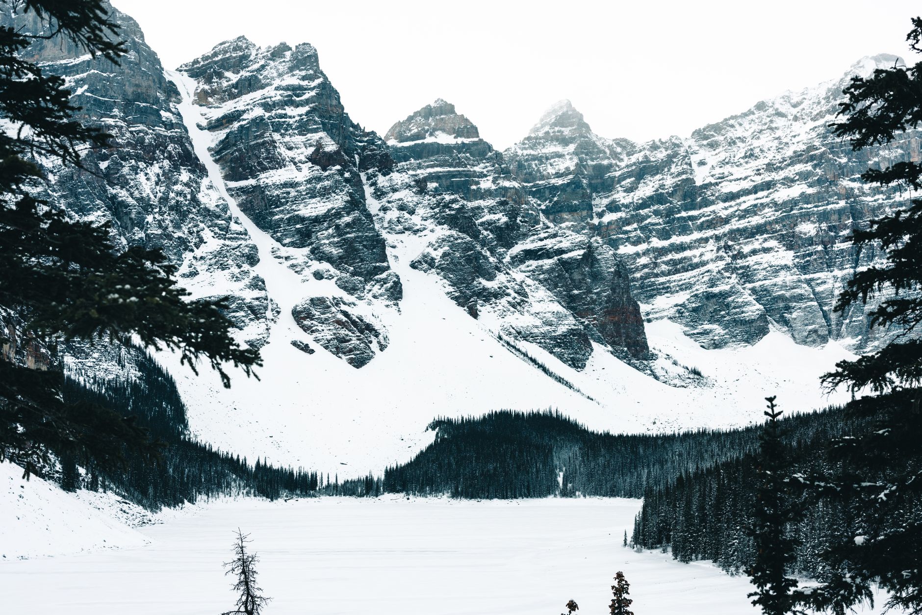 Hiking or skiing in Banff National Park