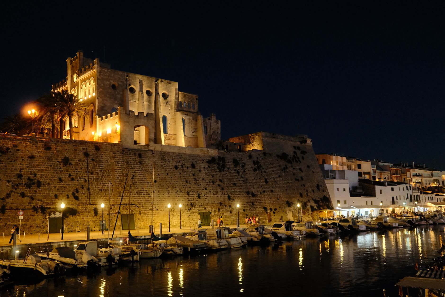 The walled city and Getsemaní by night