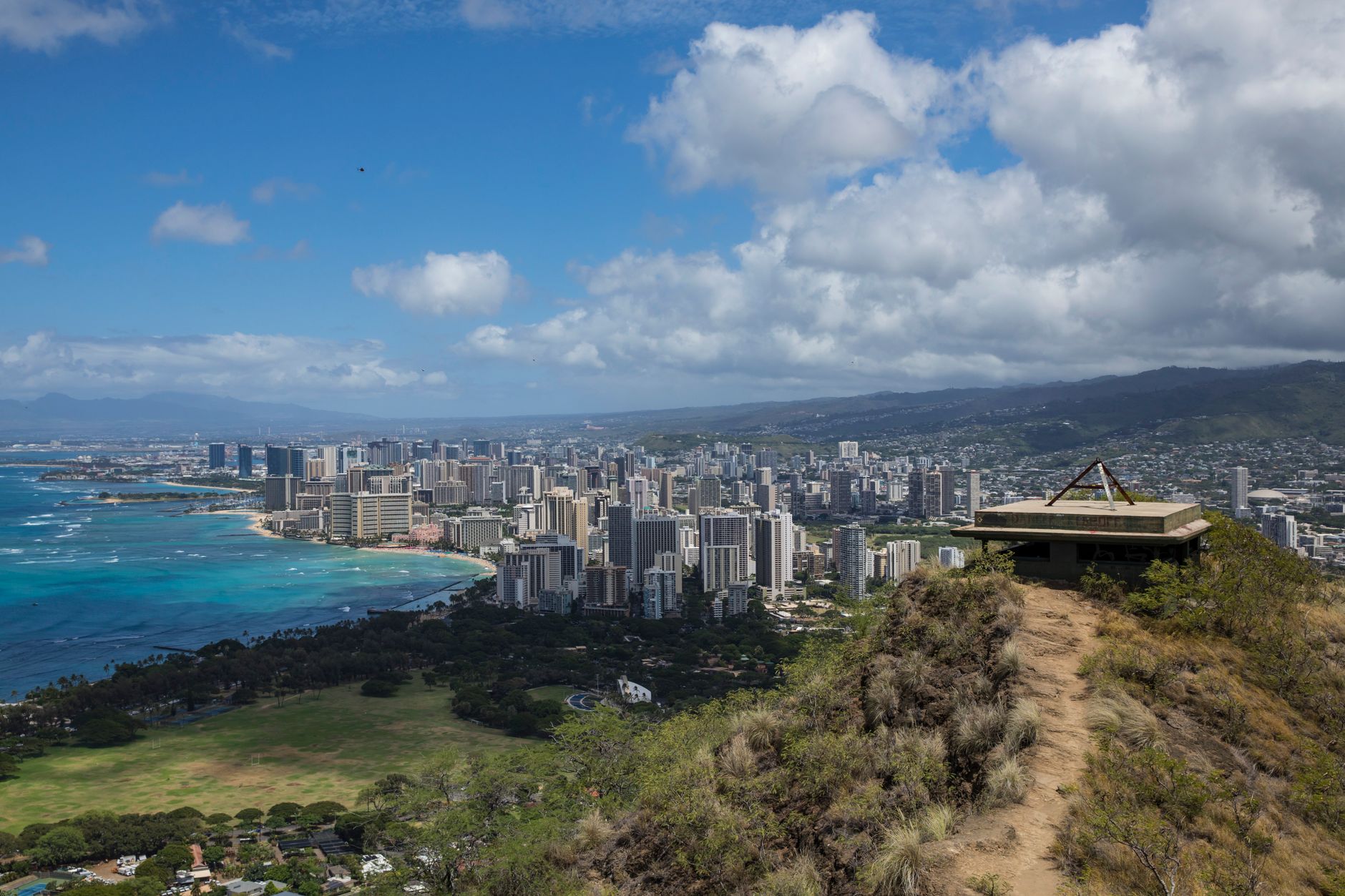 Waikiki Beach and the Diamond Head hike