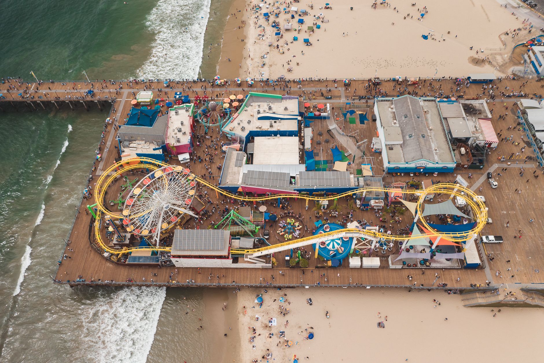 Santa Monica Pier and beaches