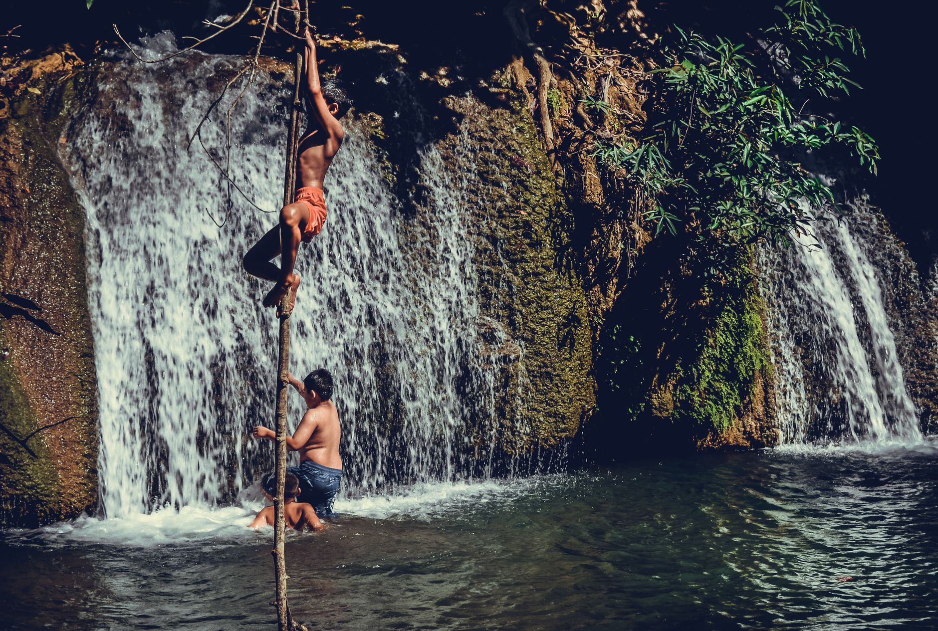 Climbing Dunn's River Falls
