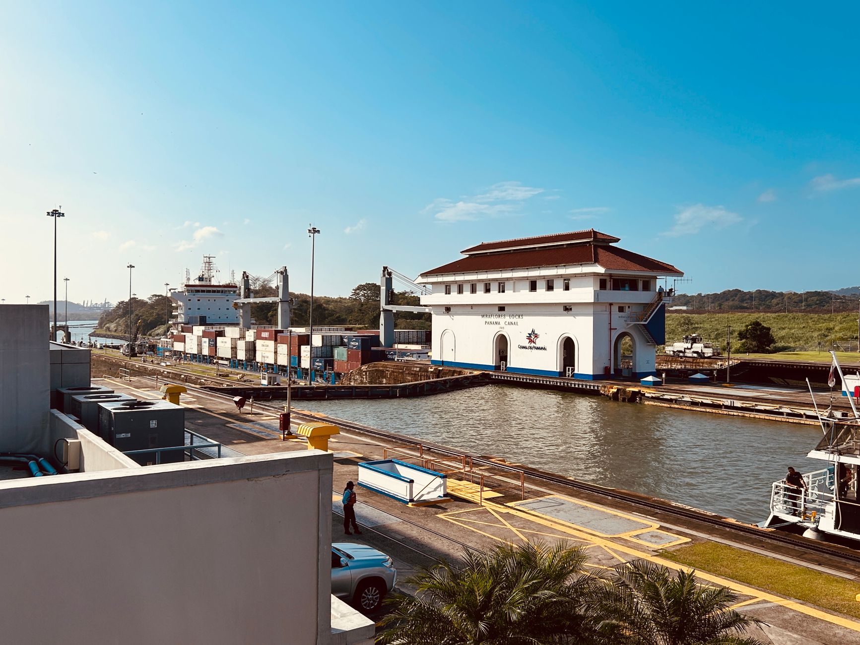 The Panama Canal locks and its museum