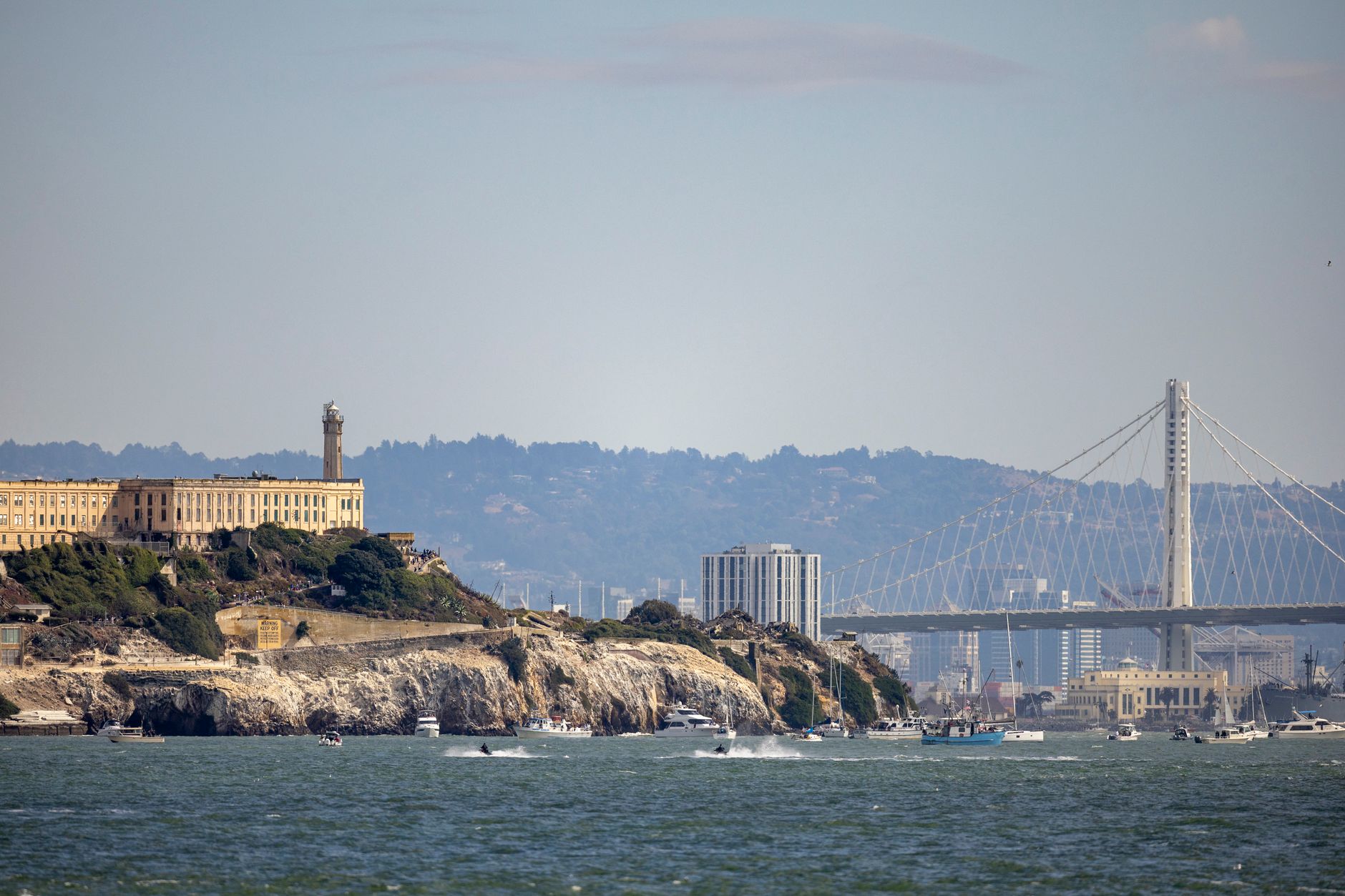Golden Gate Bridge and Alcatraz